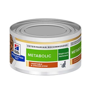 HILL'S PRESCRIPTION DIET GATO ADULTO METABOLIC CON POLLO EN ESTOFADO (STEW) 82g