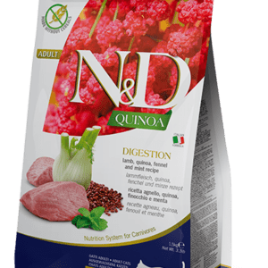 N&D CAT QUINOA DIGESTION CORDERO, HINOJO ADULT 1,5KG