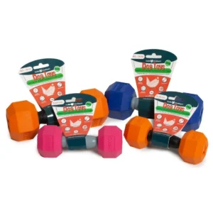 JUGUETE PERRO BARRA CON PESAS M/L 18cm
