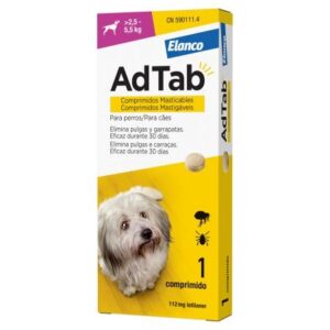 ADTAB 112MG 1 COMP MASTICABLE 2,5-5,5KG PERRO