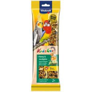 BARRITAS DE MIEL Y EUCALIPTO PARA LOROS AUSTRALIANOS 5 BOLSAS DE 2 UNIDADES