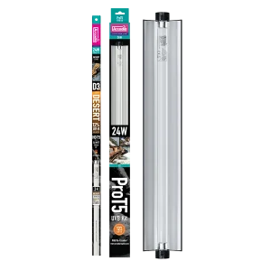 Arcadia Pro T5 UVB Kit 24W Desert with D3 12% Reptile tube