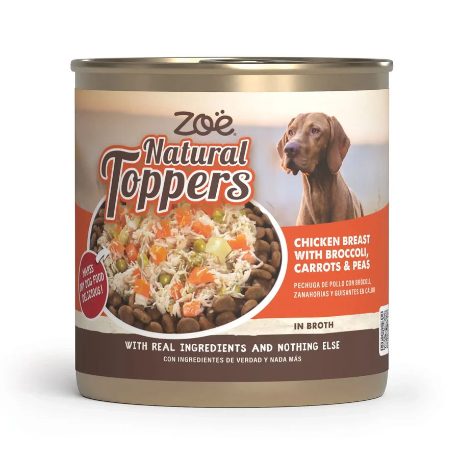 94165-Zoe-Natural-Toppers-Can-Chicken-Breast-Broccoli-Carrots-Peas-Packaging-Front-ES-1.webp