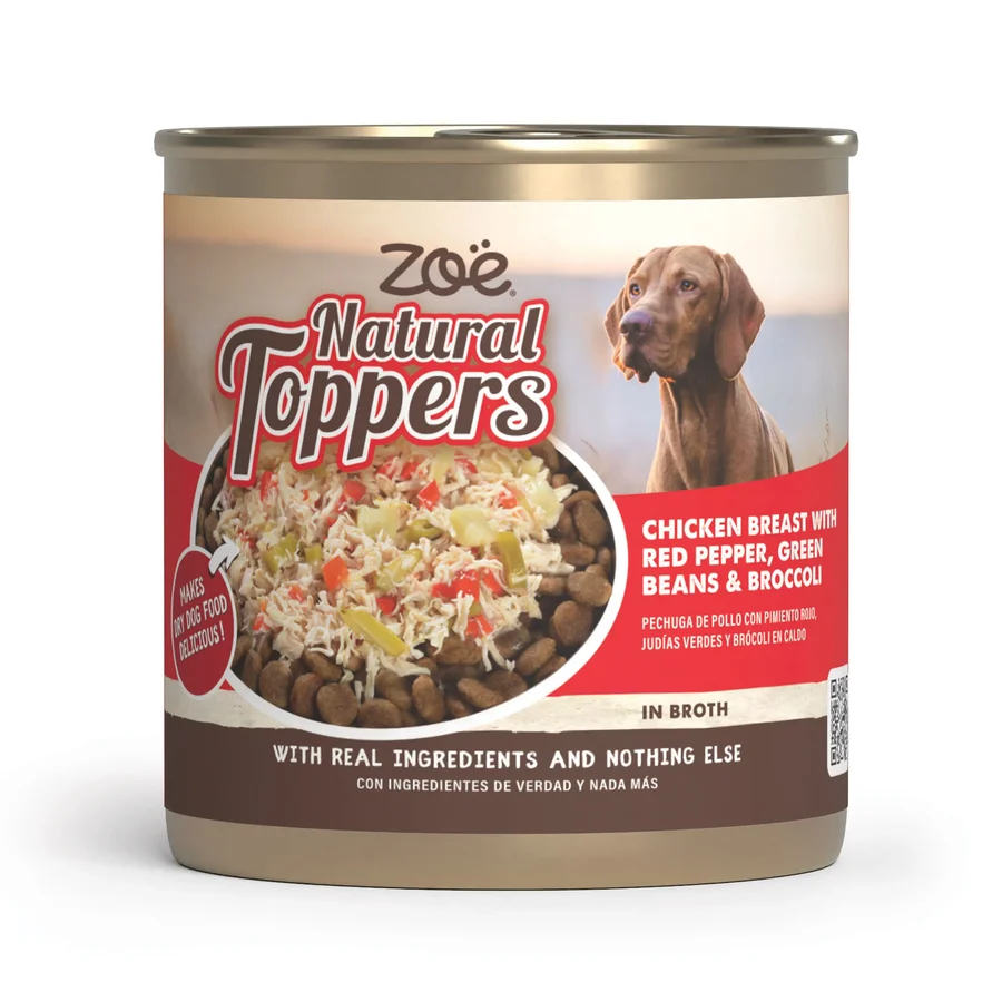 94167-Zoe-Natural-Toppers-Chicken-Breast-Red-Pepper-Green-Beans-Carrot-Packaging-Front-ES-1.webp